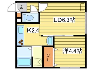 アークガーデン平岸Ⅱの物件間取画像